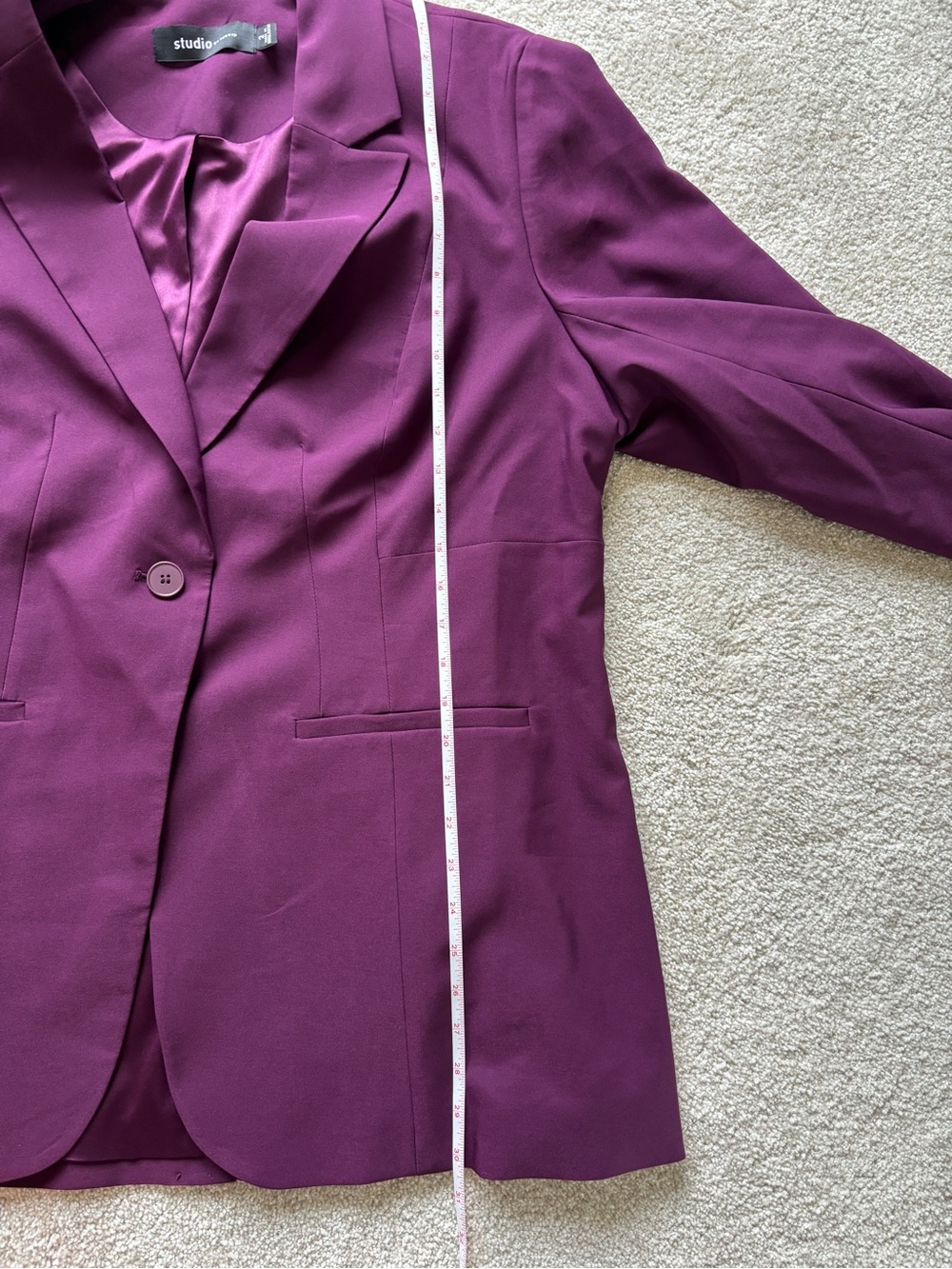 torrid Plum Purple Single-Button Blazer - Picture 7 of 13